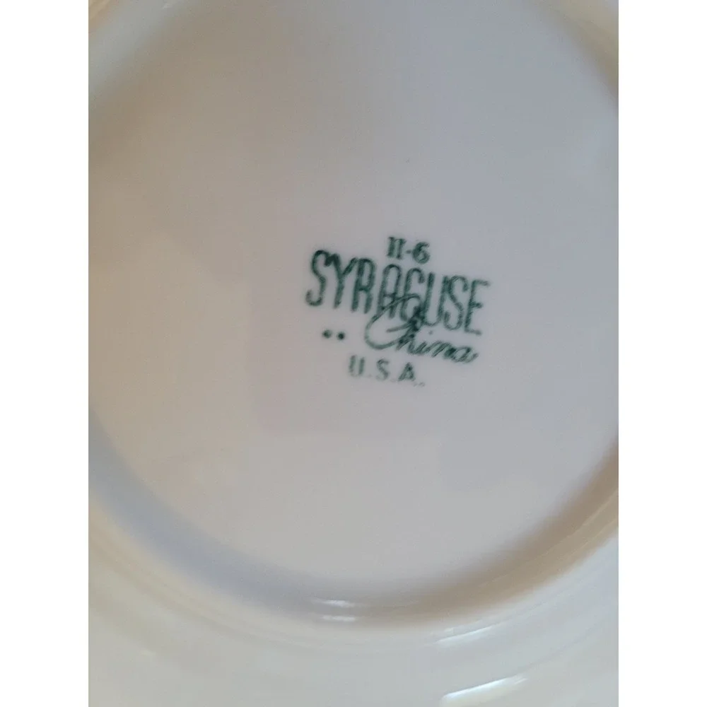Vintage Syracuse China Bread Plate Apple Blossom Park Lane Mid-Century Modern x4